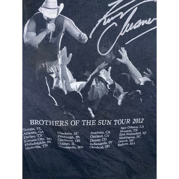 Womens Kenny Chesney Shirt Brothers Of The Sun Tour Country Tee 2012 Small - Picture 8 of 10